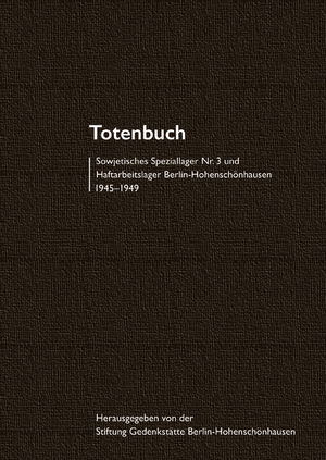 Cover "Totenbuch" des sowjetischen Speziallagers Nr. 3