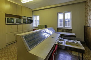 Surveillance room in the new prison building